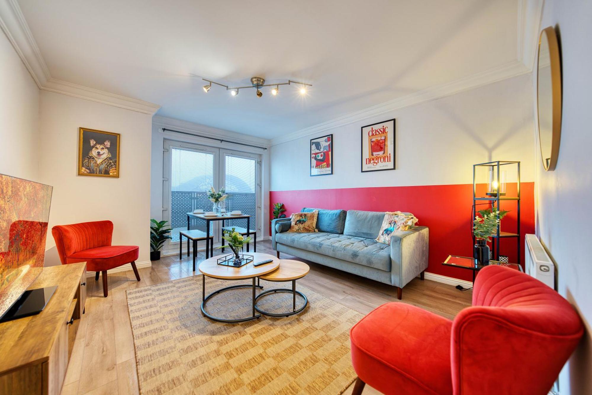 Appartamento Modern 2 Bed Flat With Free Parking Glasgow Esterno foto