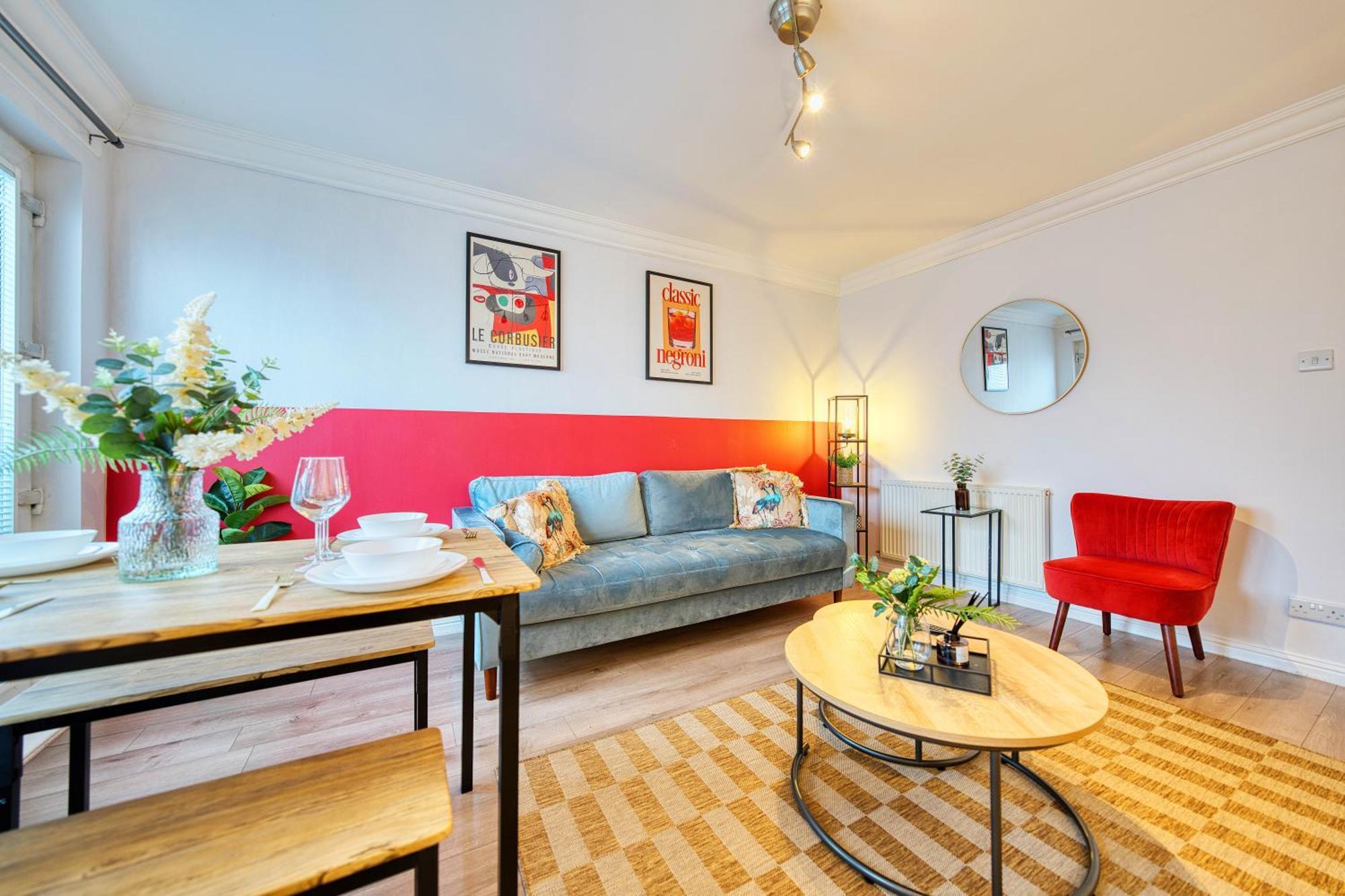 Appartamento Modern 2 Bed Flat With Free Parking Glasgow Esterno foto